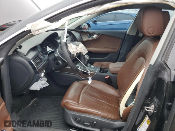 2012 Audi A7 Prestige with VIN WAUSGAFC0CN004453, listed as a Copart auction lot 54923205 with 217,544 mi miles and Salvage title. Bid and sale history available at DreamBid. Image 7.