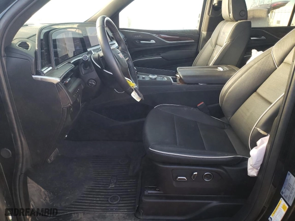 2024 Cadillac Escalade Premium Luxury with VIN 1GYS4BKL9RR232325, listed as a Copart auction lot 77145544 with 4,677 mi miles and Salvage Title. Bid and sale history available at carsss.com. Image 7.