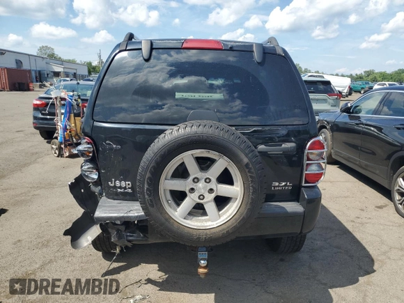 2005 Jeep Liberty Limited with VIN 1J8GL58K05W711624, listed as a Copart auction lot 62479315 with 138,904 mi miles and Salvage title. Bid and sale history available at DreamBid. Image 6.