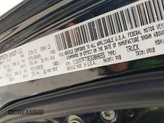 2014 Ram 1500 Tradesman with VIN 1C6RR7FT3ES380655, listed as a IAAI auction lot 42530131 with 96,370 mi miles and . Bid and sale history available at DreamBid. Image 9.