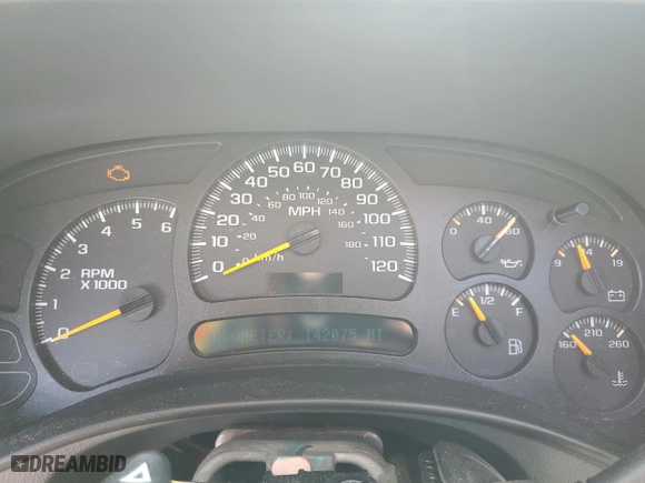 2005 Chevrolet Tahoe LT with VIN 1GNEC13T95J243128, listed as a Copart auction lot 53058245 with 142,075 mi miles and Salvage Title. Bid and sale history available at carsss.com. Image 9.
