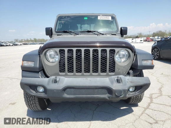 2020 Jeep Gladiator Sport S с VIN 1C6HJTAG3LL217002, выставлен на аукционе Copart как лот 52535955 с пробегом 101 761 миль миль и Списание • Salvage title. История ставок и продаж доступна на DreamBid. Изображение 5.