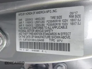 2017 Acura RDX с VIN 5J8TB3H38HL024498, выставлен на аукционе IAAI как лот 41961051 с пробегом 129 631 миль миль и . История ставок и продаж доступна на DreamBid. Изображение 9.