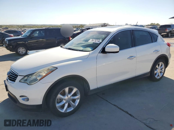 2010 Infiniti EX Journey with VIN JN1AJ0HP8AM700283, listed as a Copart auction lot 76475214 with 196,355 mi miles and Clean Title. Bid and sale history available at DreamBid. Image 1.