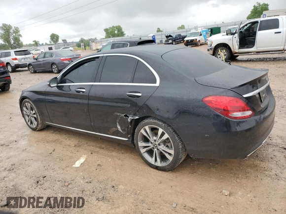 2018 Mercedes-Benz C 300 with VIN WDDWF4JB4JR346460, listed as a Copart auction lot 55768375 with 120,508 mi miles and Salvage title. Bid and sale history available at DreamBid. Image 2.