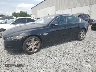 2017 Jaguar XE 25t Premium with VIN SAJAD4BG2HA969557, listed as a Copart auction lot 50980635 with 145,558 mi miles and Salvage Title. Bid and sale history available at carsss.com. Image 1.