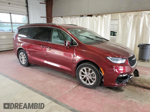 2021 Chrysler Pacifica Touring L z VIN 2C4RC1BG8MR513572, wystawiony jako Copart lot #58347025 z przebiegiem 16 535 mil mil oraz Szkoda całkowita • Salvage title. Historia ofert i sprzedaży dostępna na DreamBid. Obrazek 4.