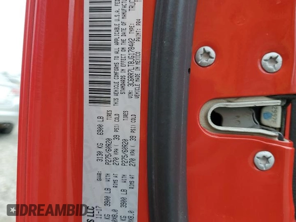 2018 Ram 1500 Big Horn with VIN 3C6RR7LT8JG178402, listed as a Copart auction lot 51204195 with 100,065 mi miles and Salvage title. Bid and sale history available at DreamBid. Image 12.