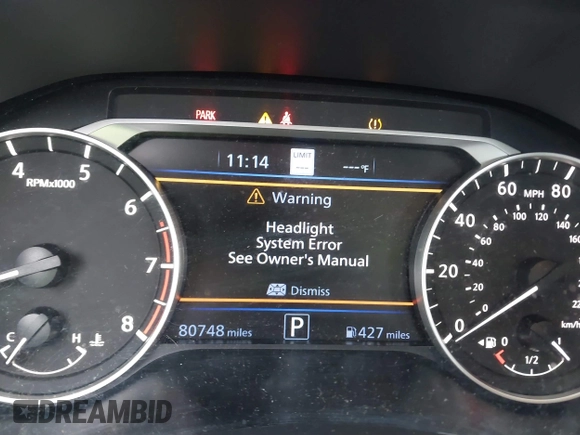 2019 Nissan Altima 2.5 SL with VIN 1N4BL4EV8KC205391, listed as a IAAI auction lot 41217649 with 80,748 mi miles. Bid and sale history available at carsss.com. Image 16.