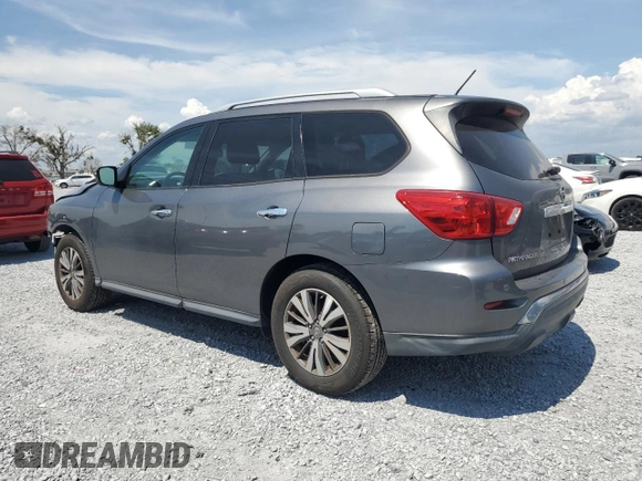 2018 Nissan Pathfinder SV with VIN 5N1DR2MNXJC659370, listed as a Copart auction lot 58705185 with 129,137 mi miles and Salvage title. Bid and sale history available at DreamBid. Image 2.