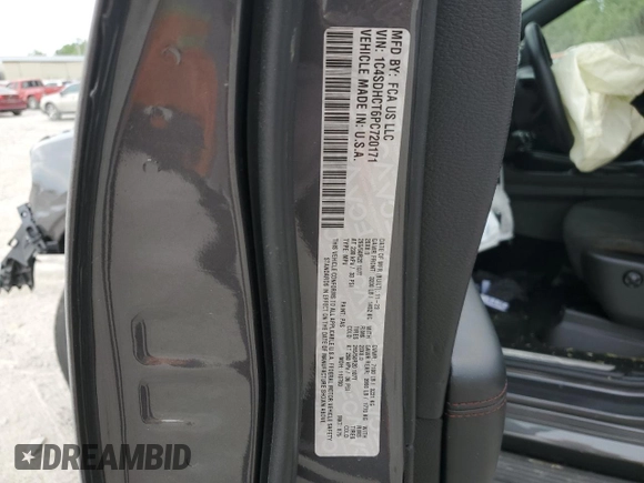 2023 Dodge Durango R/T Plus z VIN 1C4SDHCT6PC720171, wystawiony jako Copart lot #53962495 z przebiegiem 2 193 mil mil oraz Szkoda całkowita • Salvage title. Historia ofert i sprzedaży dostępna na DreamBid. Obrazek 13.