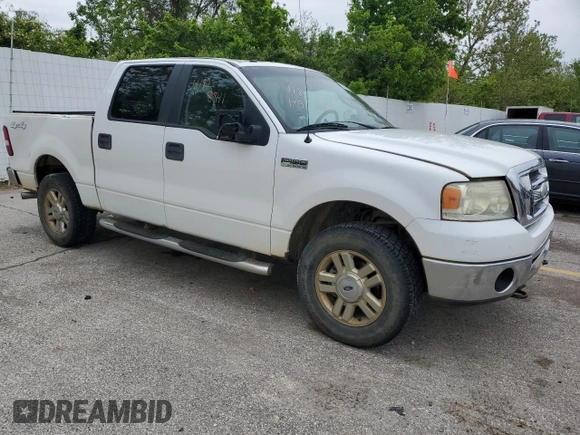 2008 Ford F-150 XLT with VIN 1FTPW14V88FA31353, listed as a Copart auction lot 55671745 with 206,024 mi miles and Clean title. Bid and sale history available at DreamBid. Image 4.