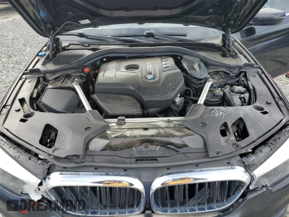 2019 BMW 5 Series 530i with VIN WBAJA5C50KBX49102, listed as a Copart auction lot 50745595 with 80,410 mi miles and Salvage Title. Bid and sale history available at carsss.com. Image 11.
