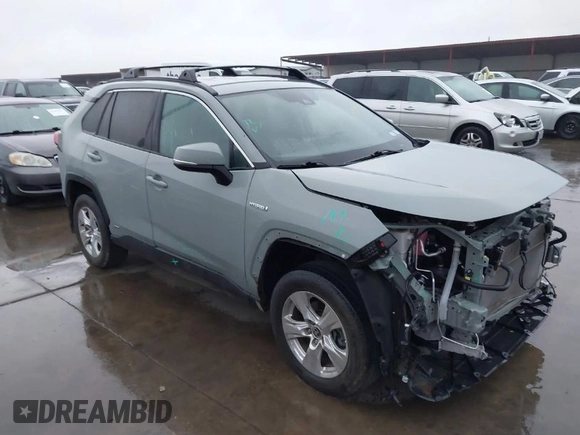 2021 Toyota RAV4 Hybrid XLE with VIN 4T3RWRFV4MU041052, listed as a IAAI auction lot 41549459 with 39,645 mi miles. Bid and sale history available at carsss.com. Image 1.