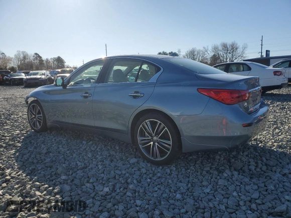 2015 Infiniti Q50 with VIN JN1BV7AR3FM410618, listed as a Copart auction lot 49380135 with 112,657 mi miles and Salvage Title. Bid and sale history available at carsss.com. Image 2.