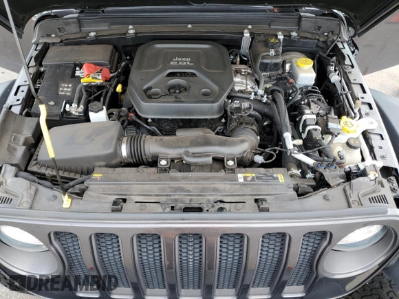 2022 Jeep Wrangler Unlimited Rubicon with VIN 1C4HJXFN9NW256461, listed as a Copart auction lot 43188065 with 26,944 mi miles and Salvage title. Bid and sale history available at DreamBid. Image 12.
