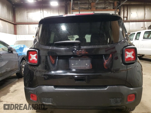 2021 Jeep Renegade Sport with VIN ZACNJDAB8MPM23643, listed as a Copart auction lot 56010835 with 29,326 mi miles and Salvage title. Bid and sale history available at DreamBid. Image 6.