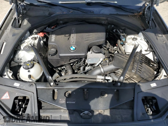 2014 BMW 5 Series 528i with VIN WBA5A5C51ED510345, listed as a Copart auction lot 48474095 with 91,515 mi miles and Salvage Title. Bid and sale history available at carsss.com. Image 11.