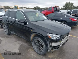 2018 Mercedes-Benz GLC with VIN WDC0G4JB0JV090624, listed as a IAAI auction lot 41382313 with 80,276 mi miles. Bid and sale history available at carsss.com. Image 1.