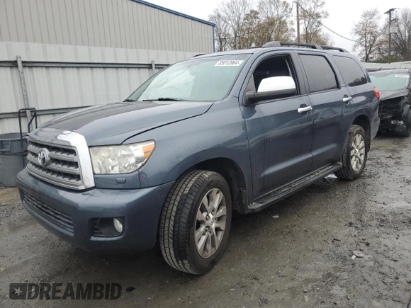 2010 Toyota Sequoia Ltd with VIN 5TDJY5G11AS028204, listed as a Copart auction lot 85012864 with 177,742 mi miles and Salvage Title. Bid and sale history available at carsss.com. Image 1.