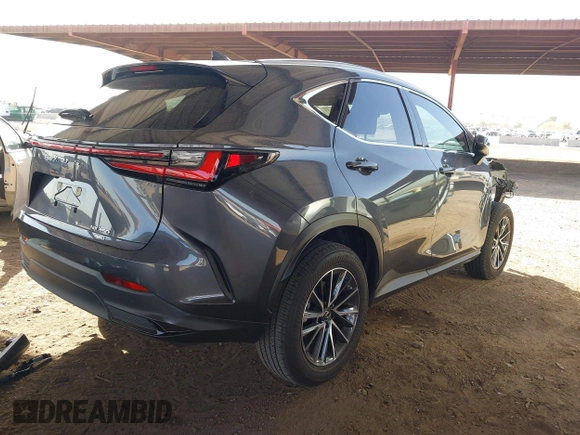 2022 Lexus NX with VIN JTJAGCEZ1N5004266, listed as a IAAI auction lot 41701672 with 14,997 mi miles. Bid and sale history available at carsss.com. Image 4.