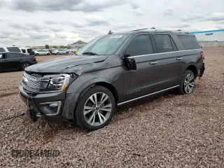 2021 Ford Expedition Max Platinum with VIN 1FMJK1MT0MEA65069, listed as a Copart auction lot 48631185 with 23,407 mi miles and Salvage title. Bid and sale history available at DreamBid. Image 1.