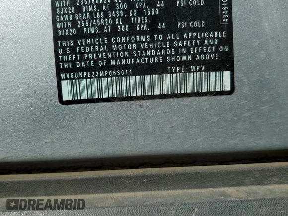 2021 Volkswagen ID.4 Pro S z VIN WVGUNPE23MP063611, wystawiony jako Copart lot #50923915 z przebiegiem 15 773 mil mil oraz Szkoda całkowita • Salvage title. Historia ofert i sprzedaży dostępna na DreamBid. Obrazek 14.