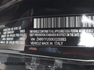 2019 Maserati Levante S z VIN ZN661YUS0KX335883, wystawiony jako IAAI lot #41575823 z przebiegiem 71 080 mil mil oraz . Historia ofert i sprzedaży dostępna na DreamBid. Obrazek 9.