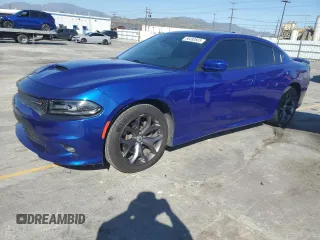 2019 Dodge Charger GT with VIN 2C3CDXHG8KH558676, listed as a Copart auction lot 56492665 with 33,728 mi miles and Salvage Title. Bid and sale history available at DreamBid. Image 1.