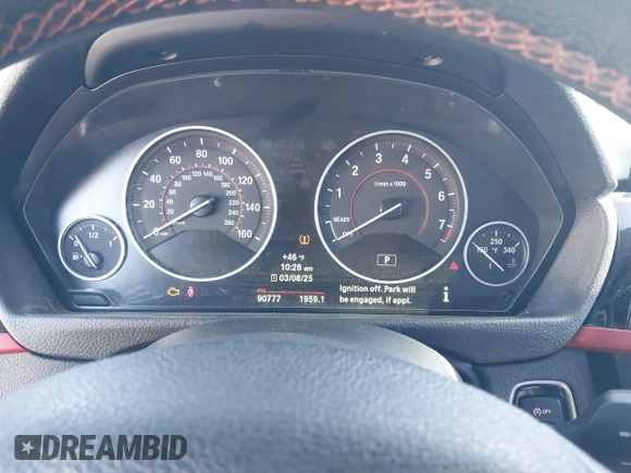 2013 BMW 3 Series 328i xDrive with VIN WBA3B3G51DNR80824, listed as a IAAI auction lot 41902080 with 90,777 mi miles and . Bid and sale history available at DreamBid. Image 7.
