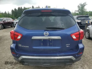 2019 Nissan Pathfinder SV z VIN 5N1DR2MM8KC636436, wystawiony jako Copart lot #59917995 z przebiegiem Nie podano mil oraz Szkoda całkowita • Salvage title. Historia ofert i sprzedaży dostępna na DreamBid. Obrazek 6.