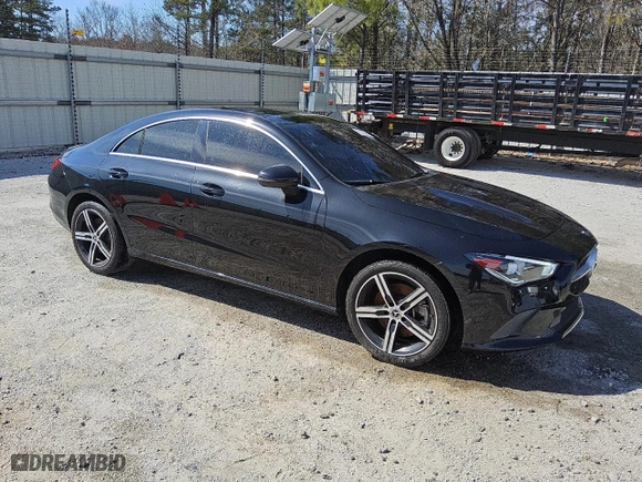 2020 Mercedes-Benz CLA with VIN WDD5J4GB3LN021875, listed as a Copart auction lot 46845125 with 41,100 mi miles and Clean Title. Bid and sale history available at carsss.com. Image 4.