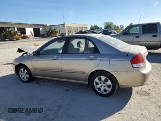 2008 Kia Spectra EX with VIN KNAFE121985568301, listed as a Copart auction lot 74066674 with 91,240 mi miles and Salvage Title. Bid and sale history available at carsss.com. Image 2.