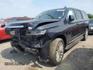 2022 Cadillac Escalade ESV Premium Luxury with VIN 1GYS4KKL7NR317772, listed as a Copart auction lot 59501825 with Not provided miles and Salvage title. Bid and sale history available at DreamBid. Image 1.