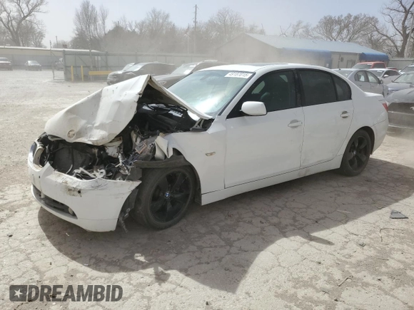 2007 BMW 5 Series 550i with VIN WBANB53567CP04231, listed as a Copart auction lot 49187015 with Not Provided miles and Salvage Title. Bid and sale history available at carsss.com. Image 1.