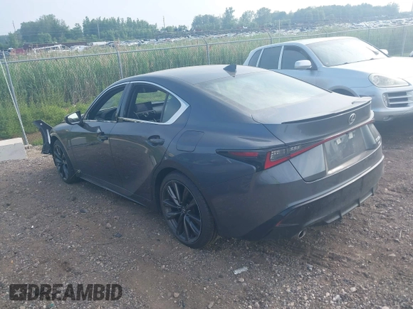 2024 Lexus IS 350 F Sport with VIN JTHBZ1E21R5036891, listed as a IAAI auction lot 42515614 with 6,904 mi miles and . Bid and sale history available at DreamBid. Image 3.