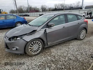 2012 Ford Focus Titanium with VIN 1FAHP3N21CL341362, listed as a Copart auction lot 50822545 with 155,465 mi miles and Salvage Title. Bid and sale history available at carsss.com. Image 1.