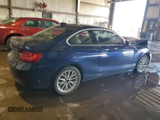 2015 BMW 2 Series 228i with VIN WBA1F5C54FVW98189, listed as a Copart auction lot 61815175 with 67,216 mi miles and Salvage title. Bid and sale history available at DreamBid. Image 3.