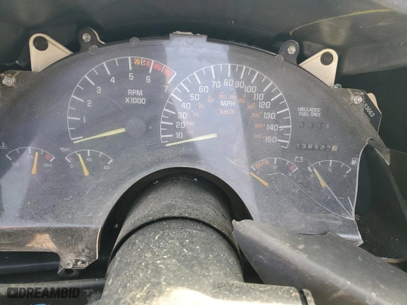 1997 Pontiac Firebird Trans Am with VIN 2G2FV22P2V2201474, listed as a Copart auction lot 50503505 with 136,124 mi miles and Salvage Title. Bid and sale history available at carsss.com. Image 9.