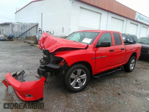 2012 Ram 1500 Express with VIN 1C6RD6FT7CS332002, listed as a IAAI auction lot 35835574 with 142,783 mi miles and . Bid and sale history available at DreamBid. Image 2.