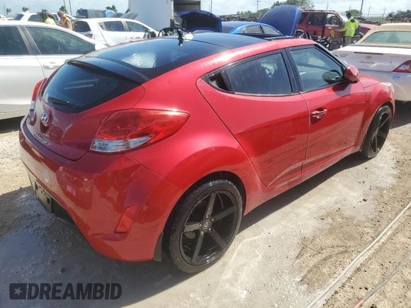 2012 Hyundai Veloster w/Gray Int with VIN KMHTC6AD6CU041458, listed as a Copart auction lot 75748714 with Not provided miles and Non repairable. Bid and sale history available at DreamBid. Image 3.