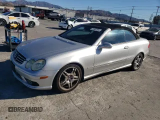 2005 Mercedes-Benz CLK-Class AMG with VIN WDBTK76G65T038017, listed as a Copart auction lot 84967084 with 121,163 mi miles and Clean Title. Bid and sale history available at carsss.com. Image 1.