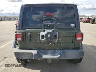 2021 Jeep Wrangler Unlimited Sport S with VIN 1C4HJXDG2MW712223, listed as a Copart auction lot 51466465 with 54,032 mi miles and Salvage Title. Bid and sale history available at carsss.com. Image 6.