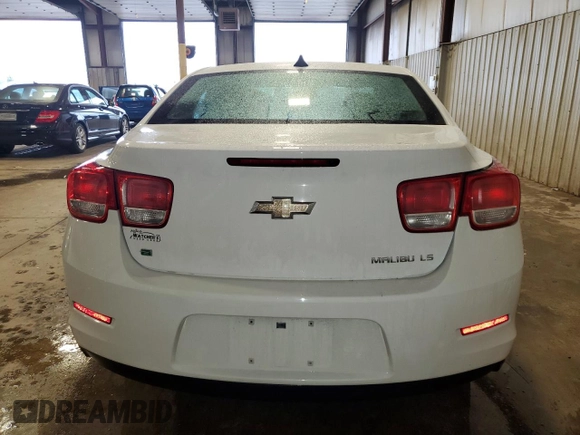 2014 Chevrolet Malibu LS with VIN 1G11B5SL9EF215537, listed as a Copart auction lot 55516365 with 125,517 mi miles and Salvage Title. Bid and sale history available at DreamBid. Image 6.