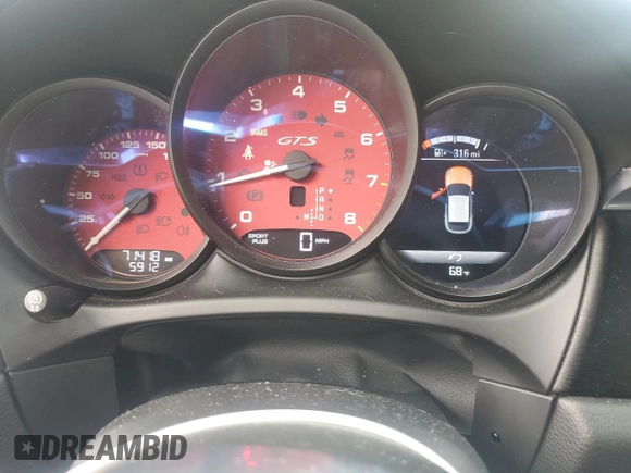 2018 Porsche Macan GTS z VIN WP1AG2A5XJLB62156, wystawiony jako Copart lot #55142585 z przebiegiem 71 418 mil mil oraz Szkoda całkowita • Salvage title. Historia ofert i sprzedaży dostępna na DreamBid. Obrazek 9.