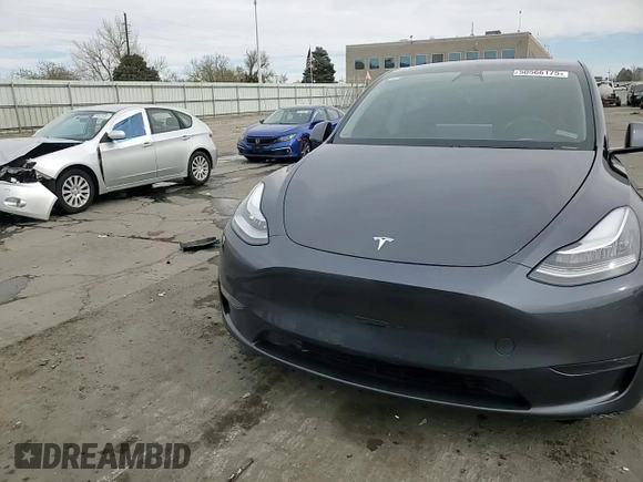 2021 Tesla Model Y Long Range with VIN 5YJYGDEE4MF076774, listed as a Copart auction lot 50566175 with 93,137 mi miles and Salvage Title. Bid and sale history available at carsss.com. Image 15.