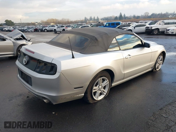 2014 Ford Mustang V6 with VIN 1ZVBP8EM4E5234101, listed as a IAAI auction lot 41285622 with Not Provided miles. Bid and sale history available at carsss.com. Image 4.