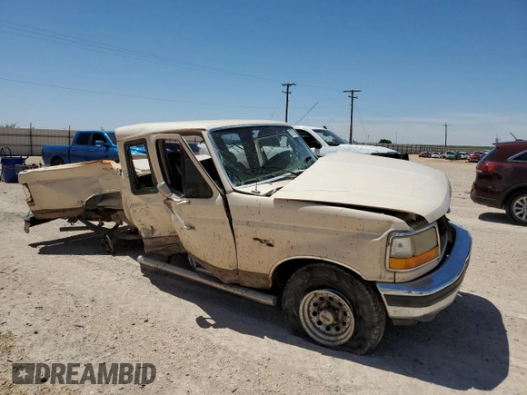 1992 Ford F-150 with VIN 1FTEX15N3NKA00727, listed as a Copart auction lot 57169714 with Not Provided miles and Salvage Title. Bid and sale history available at carsss.com. Image 4.