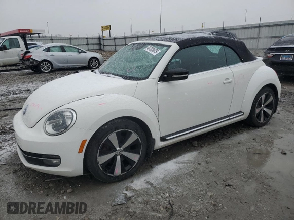2013 Volkswagen Beetle with VIN 3VW8A7AT5DM811357, listed as a Copart auction lot 43783675 with Not Provided miles and Salvage Title. Bid and sale history available at DreamBid. Image 1.