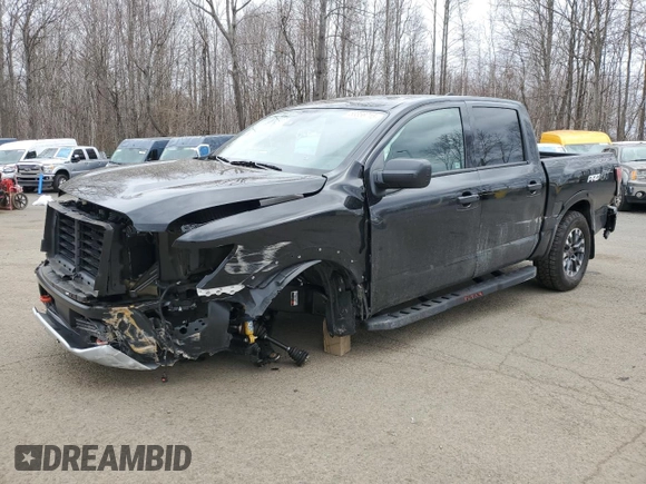 2024 Nissan Titan Pro-4X z VIN 1N6AA1ED9RN108679, wystawiony jako Copart lot #53356715 z przebiegiem 23 038 mil mil oraz Szkoda całkowita • Salvage title. Historia ofert i sprzedaży dostępna na DreamBid. Obrazek 1.